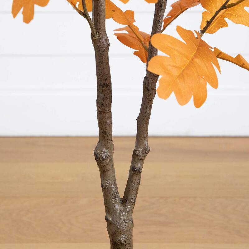 4-ft Artificial Autumn Oak Tree - Green