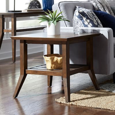 Ventura Blvd Bronze Spice Rectangular End Table