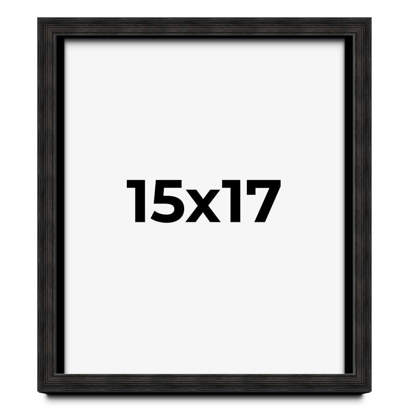 15x17 Shadow Box Black Rustic Barnwood Display Frame | 1.125 Inch