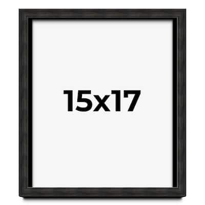 15x17 Shadow Box Black Rustic Barnwood Display Frame | 1.125 Inch