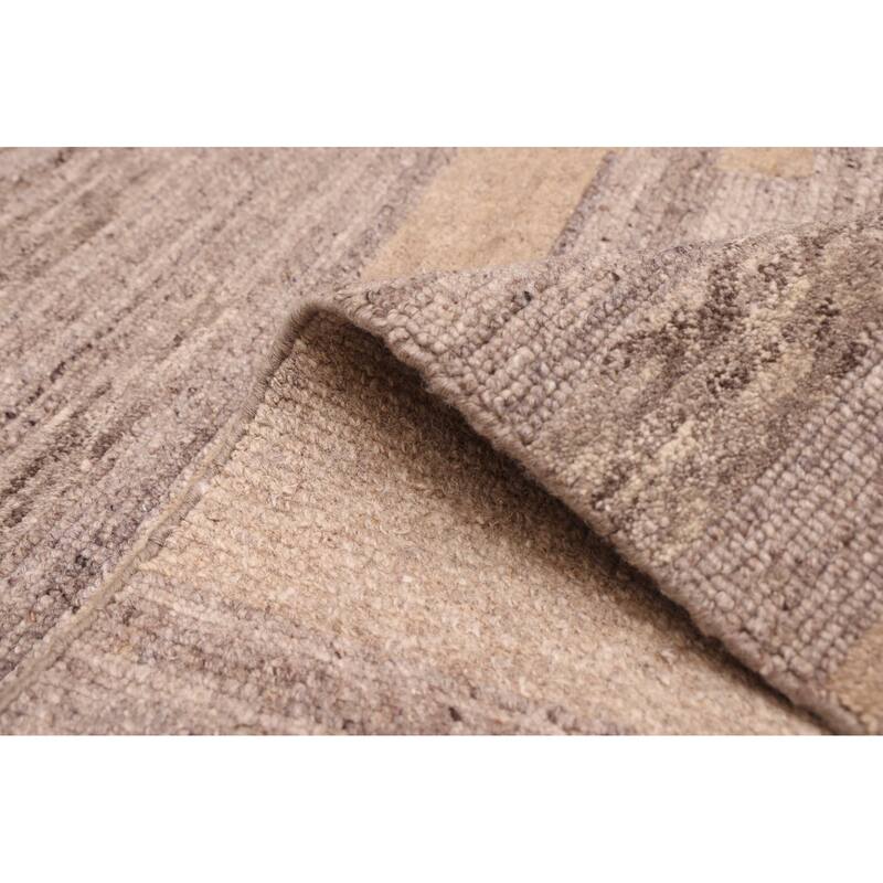ECARPETGALLERY Hand-knotted Opulence Taupe Wool Rug - 8'5 x 9'11