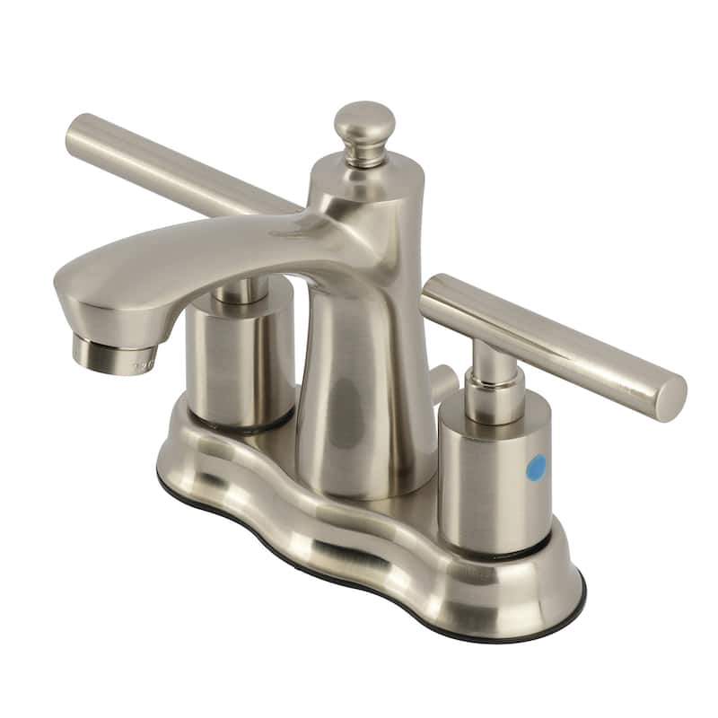 Kingston Brass FB761.CML Manhattan 1.2 GPM Centerset Bathroom Faucet - Brushed Nickel