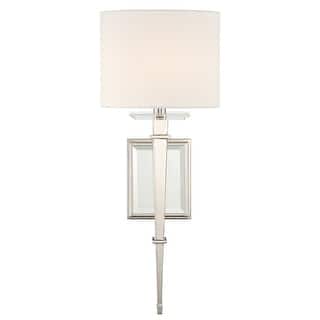 Clifton 1 Light Polished Nickel Wall Mount - 8'' W x 20'' H x 8'' D