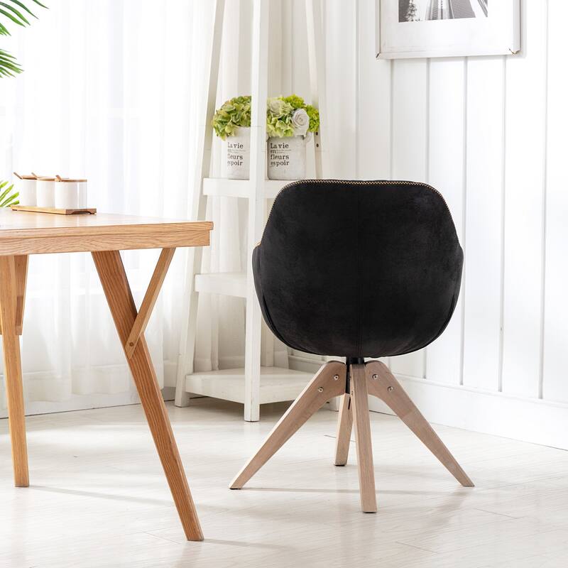 Modern Home Office Swivel Desk Chair Fabric Accent Chair