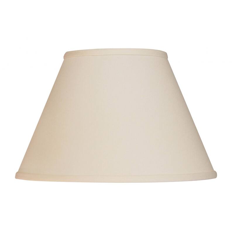 12" Ivory Premium Empire Slanted No Slub Lampshade - 12" L x 12" W x 8" H - Ivory - 12" L x 12" W x 8" H