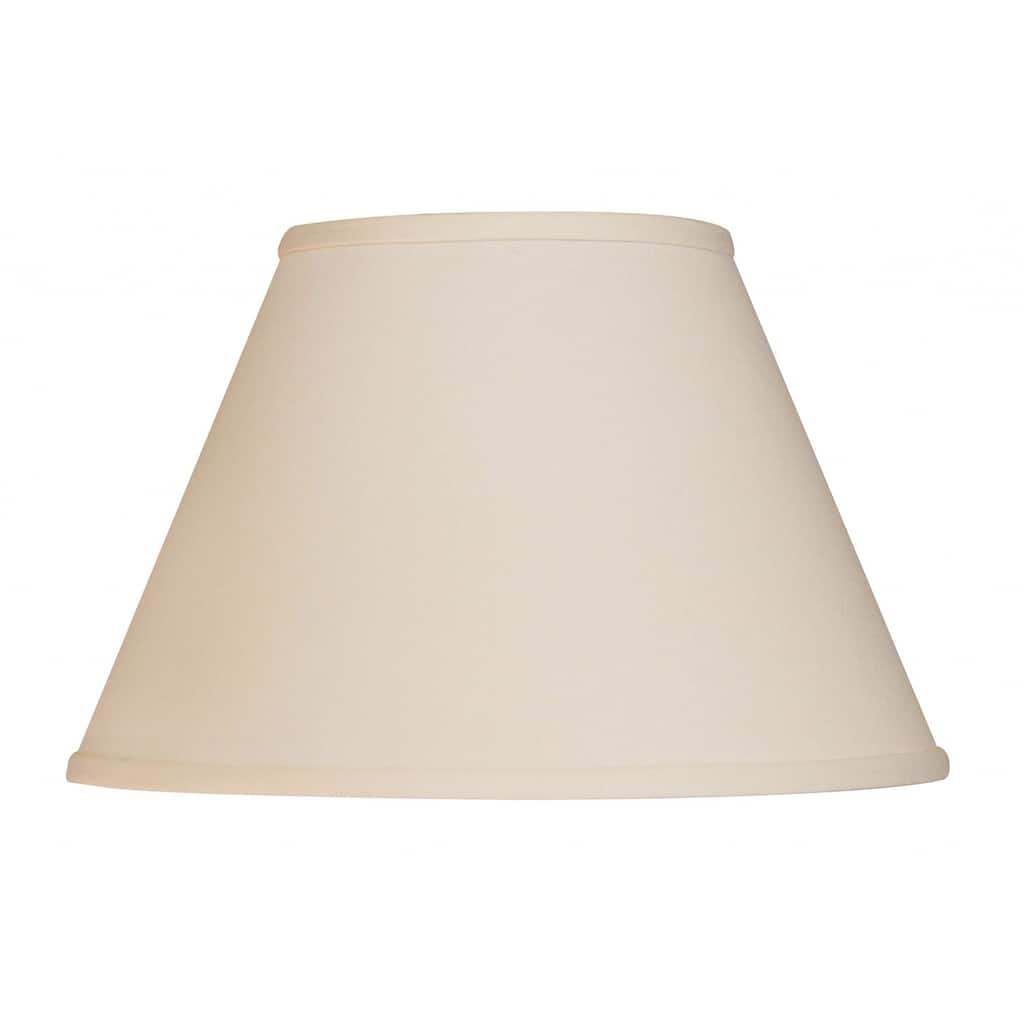 HomeRoots Ivory No Slub Innsbruck Empire Lamp Shade - 12" L x 12" W x 8" H