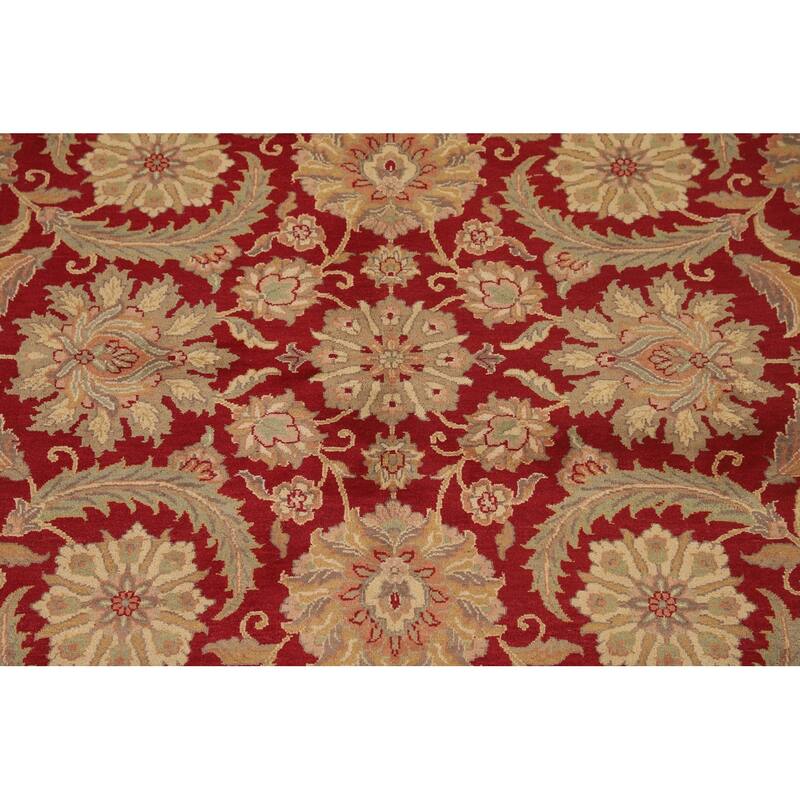 All-Over Floral Agra Oriental Area Rug Handmade Wool Carpet - 8'0" x 10'0"