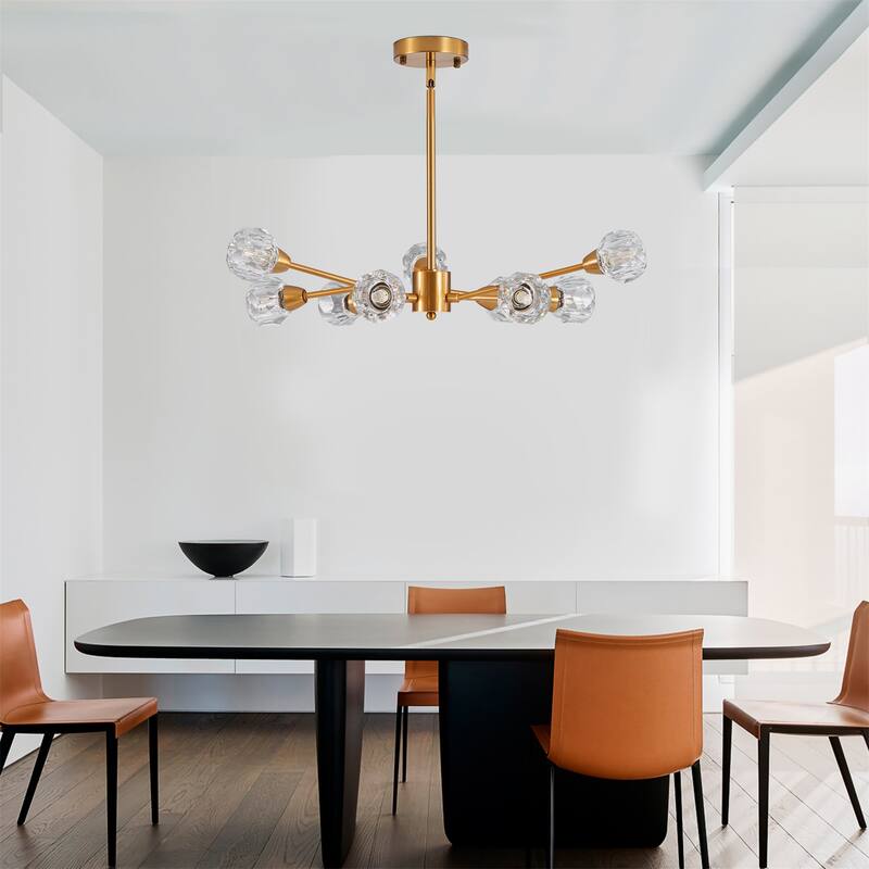 9 Lights Crystal Chandeliers(Bulbs Not Included)
