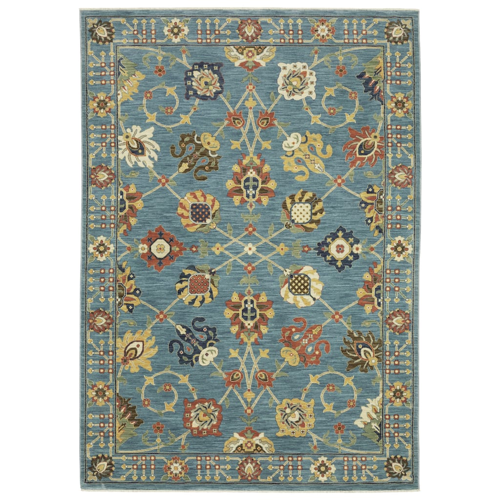 Style Haven Federica Floral Oriental Fringe Edge Area Rug