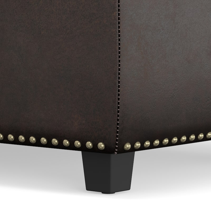 WYNDENHALL Springfield 48 inch Wide Rectangle Storage Ottoman