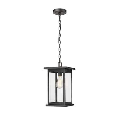Millennium Lighting Bowton 1 Light Outdoor Pendant with Clear Glass Shades
