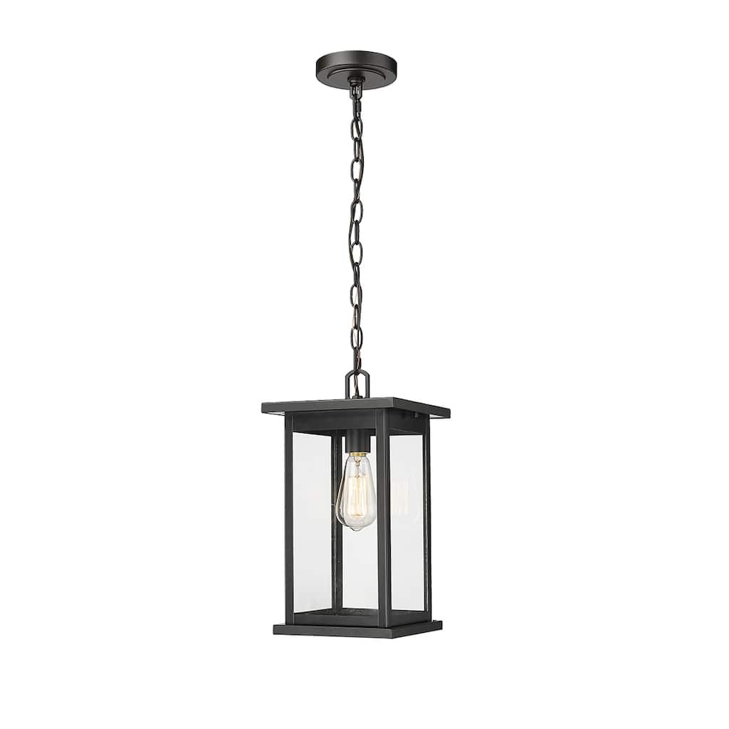 Millennium Lighting Bowton 1 Light Outdoor Pendant with Clear Glass Shades