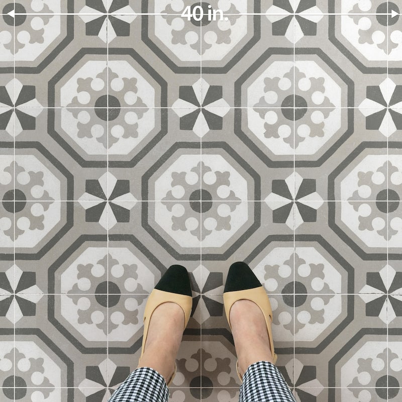 Merola Tile Kings Paname Opera 17-5/8" x 17-5/8" Ceramic Floor and Wall Tile