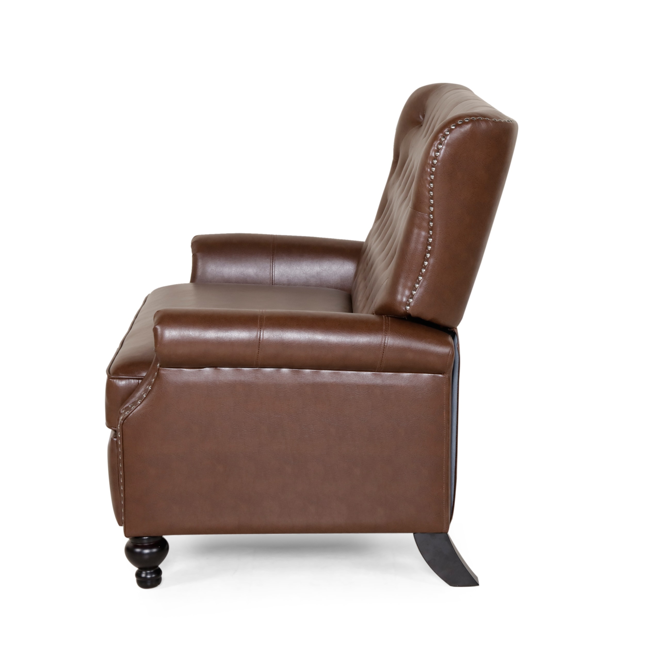Oversized faux leather recliner sales