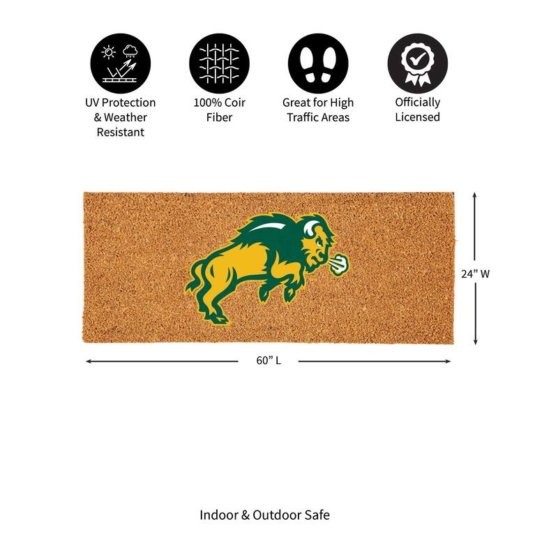 North Dakota State University Full Color Indoor/Outdoor Coir Mat