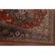Heriz-Serapi Area Rug Handmade Wool Carpet - 8'11
