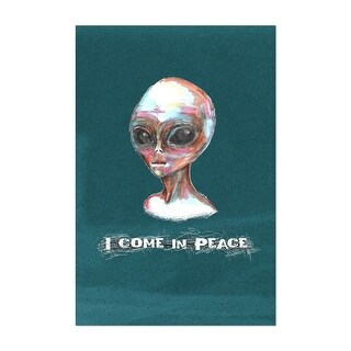 UFOs Friendly Alien I come in peace Illustrations Art Print/Poster ...