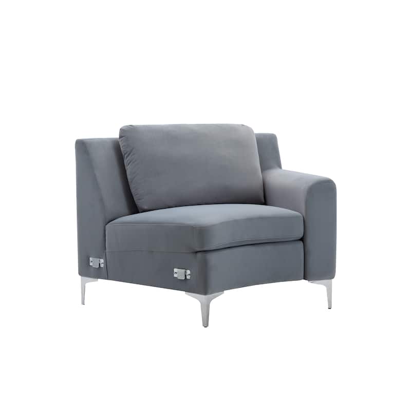 136'' Velvet sofa Sectional U Shaped 4 Seater Symmetrical Modular Curve Sofas