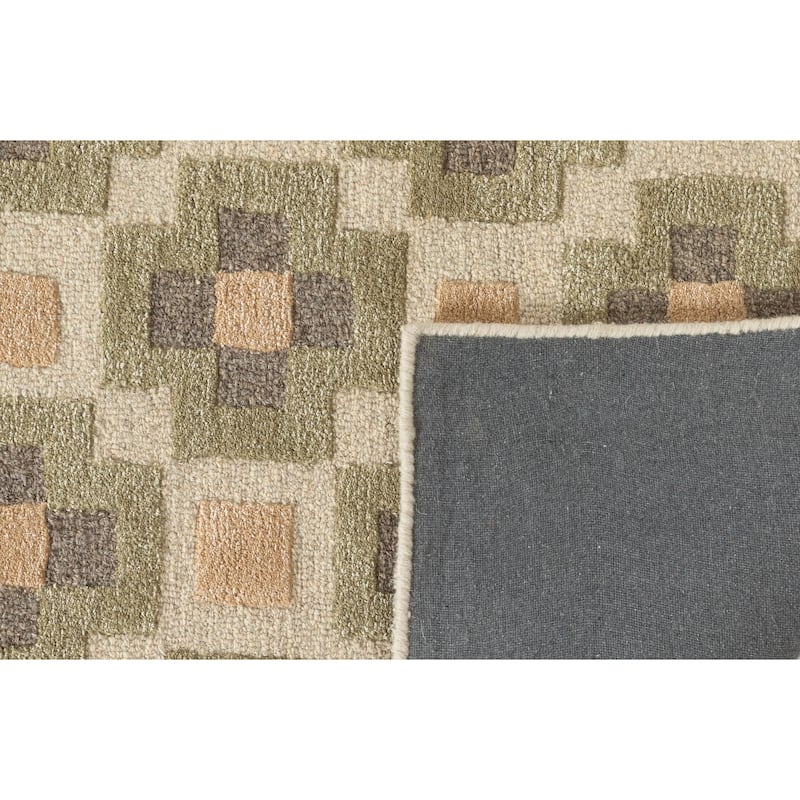Terra by Obeetee Retro Glamour Green Rug