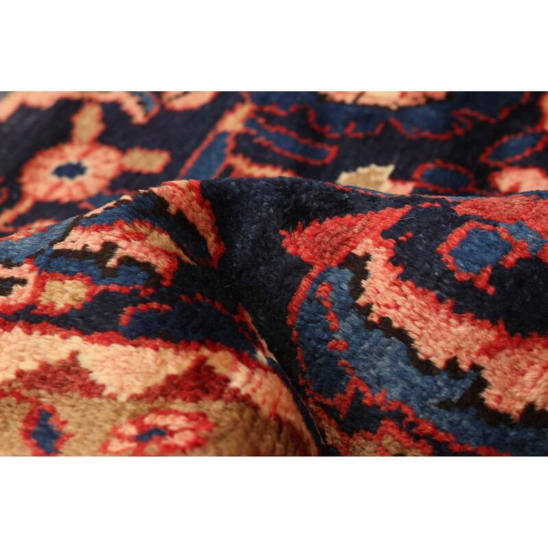 ECARPETGALLERY Hand-knotted Andelz Navy Wool Rug - 5'3 x 11'9