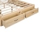 preview thumbnail 4 of 52, Full/Queen Size Platform Bed with 6 Storage Drawers, Wooden Bedframe, Storage Bed, Headboard Not Include, for Kids/Teens/Adults