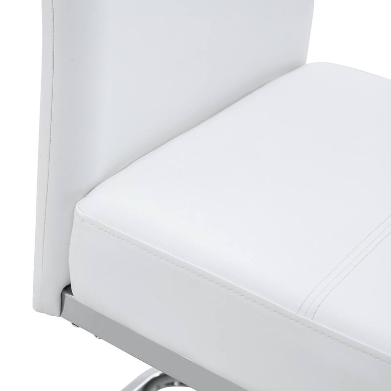 Set Of Four Thickened Pu Material Ergonomic Chairs