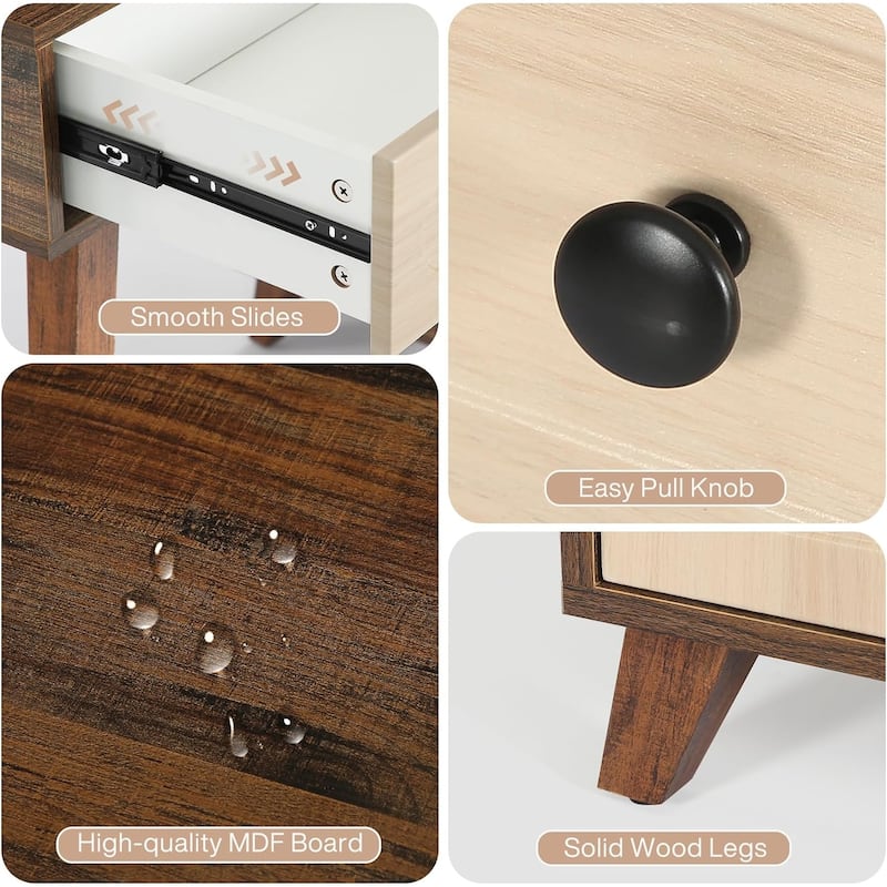 Computer Desk with Reversible Drawer