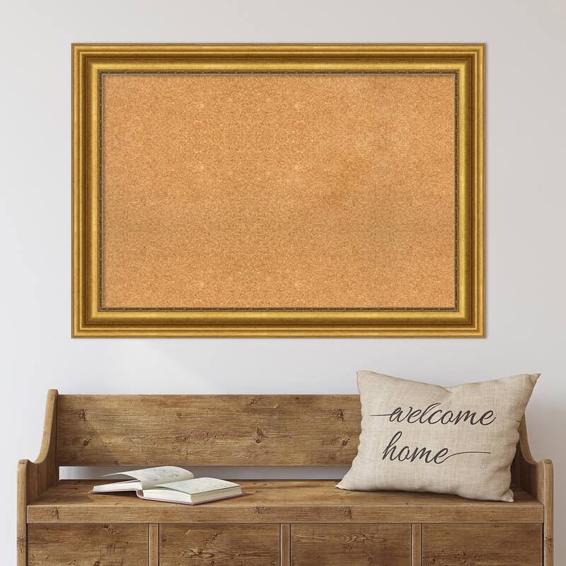 Parlor Framed Cork Bulletin Memo Board