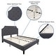 preview thumbnail 6 of 121, Tufted Platform Bed with 10 Inch Pocket Spring Mattress