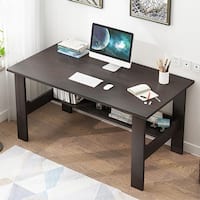 Household Steel Wood Computer Desk Pc Laptop Study Table Office Desk Workstation Overstock 31928948