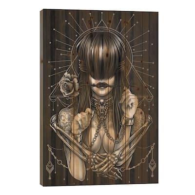 Fine Art Of Bondage Print On Wood by Winya Sangsorn - Multi-Color