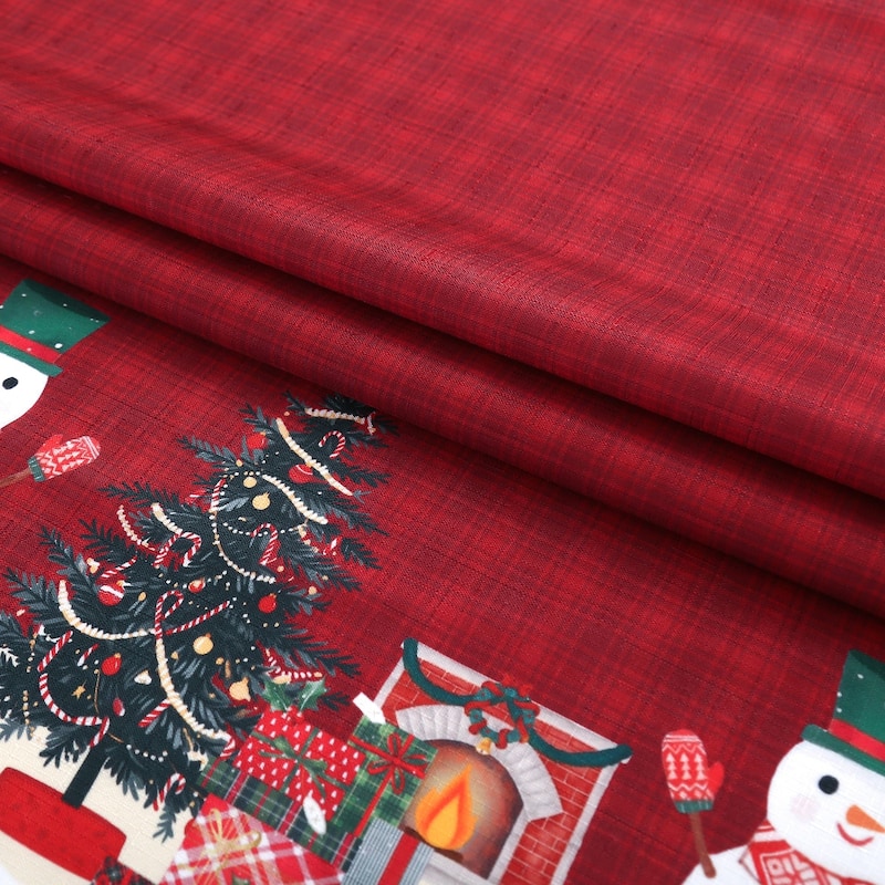 3 Pcs Christmas Kitchen Curtains Set