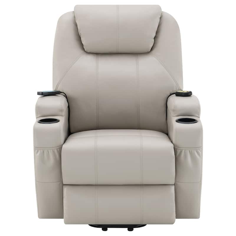 Sanger Upholstered Power Lift Massage Recliner
