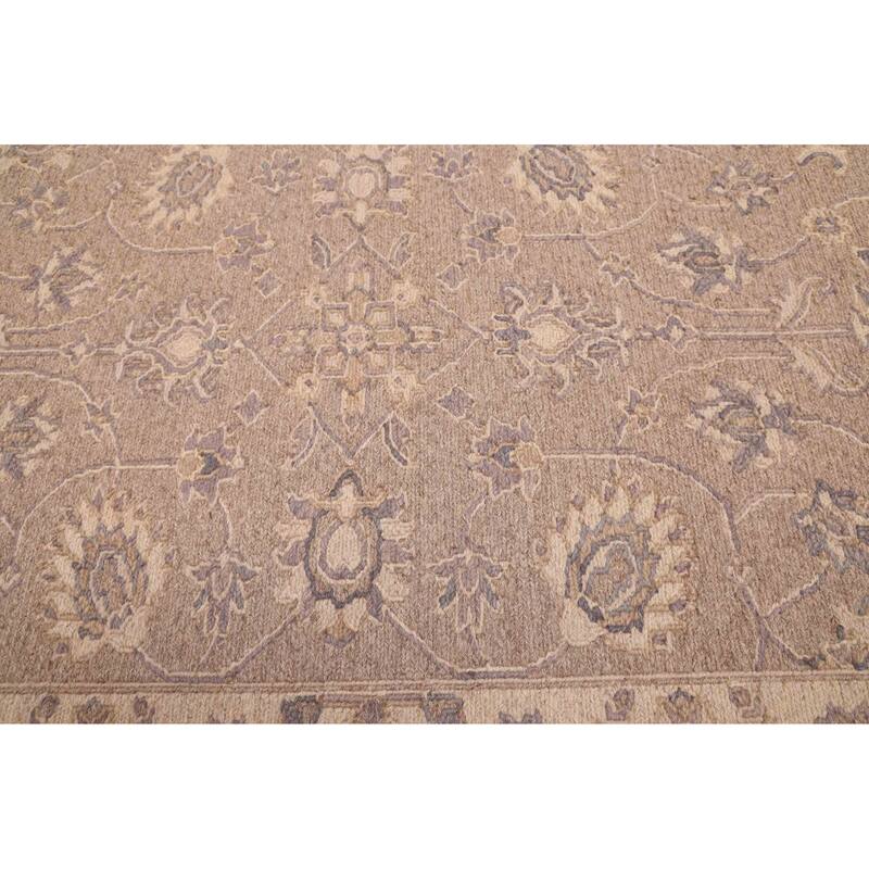 ECARPETGALLERY Flat-Weave Lahor Finest Taupe Wool Tapestry Kilim - 2'6 x 8'9