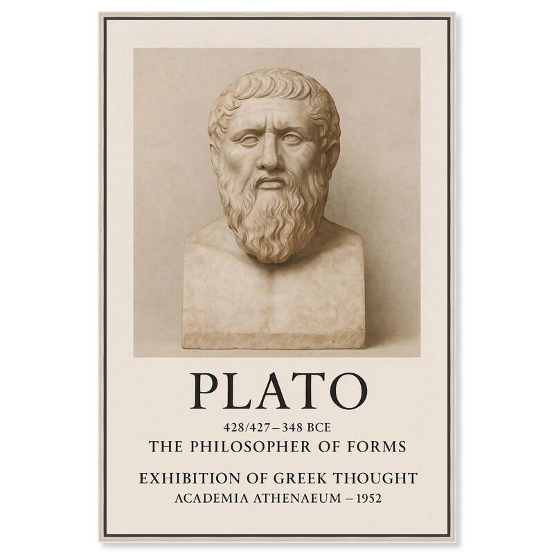 Philosopher of Forms Canvas by Art Remedy - Silver - 30" x 45"