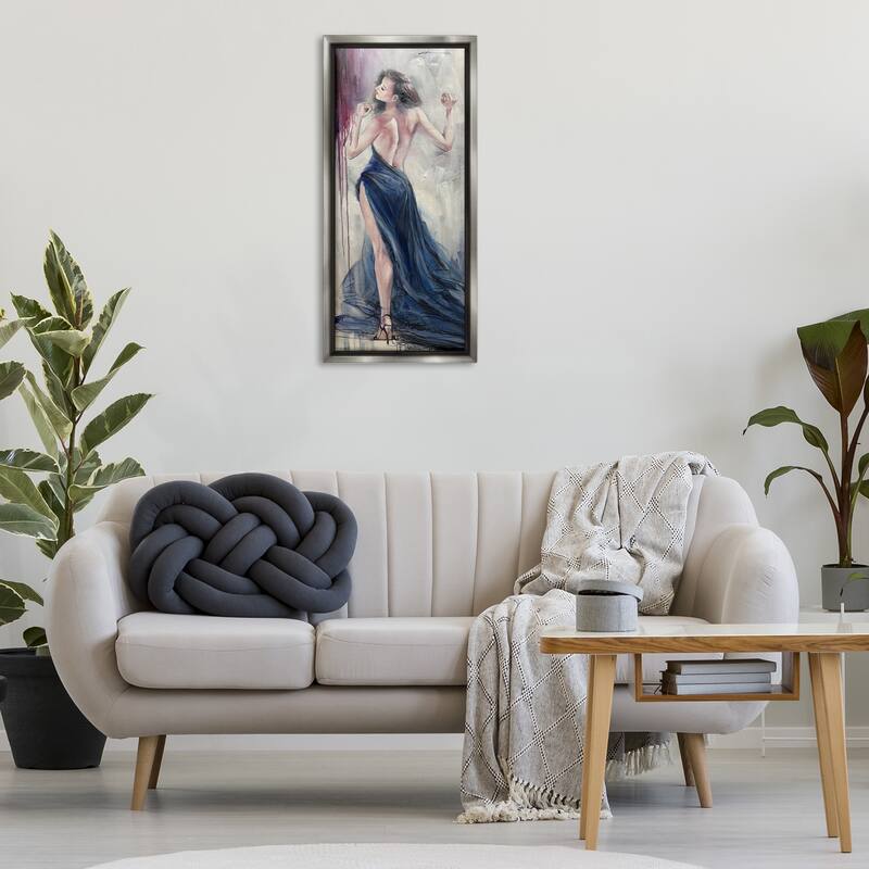 Stupell Trendy Elegance Visage Framed Floater Canvas Wall Art Design By Lucille Lee