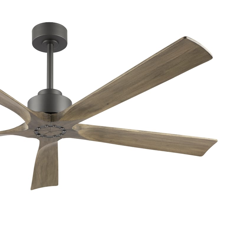 WINGBO 60" Solid Wood DC Motor Indoor Ceiling Fan with Remote·