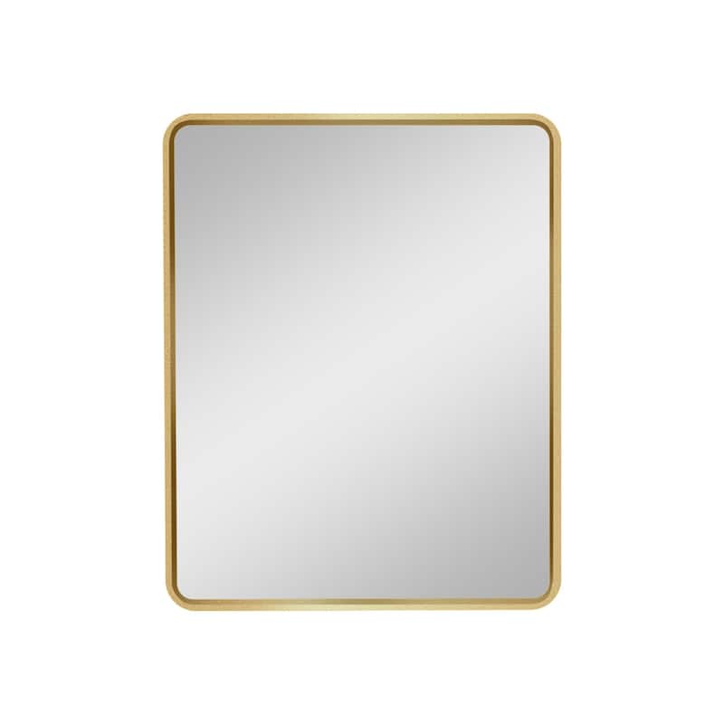 Modern Gold Wall Mount Bathroom Mirror Medicine Cabinet