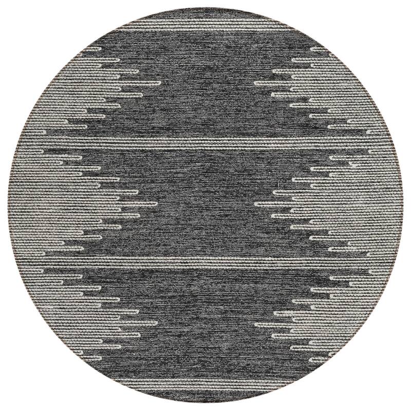 HomeRoots Abstract Transitional Rectangle Outdoor Rug