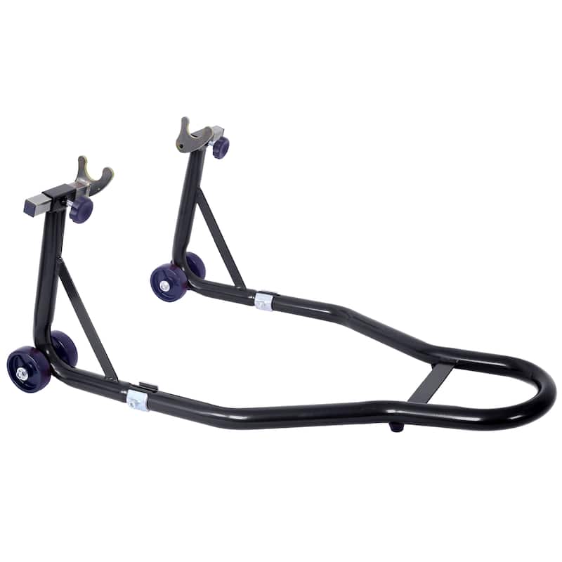 Motorcycle Stand 1000LB Sport Bike Front and Rear Wheel Lift Swingarm Paddock Stands Black U