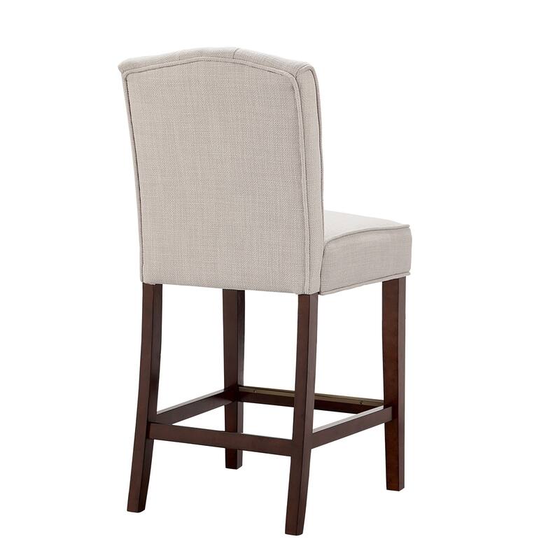 Madison Park Misha Tan Tufted Counter Stool