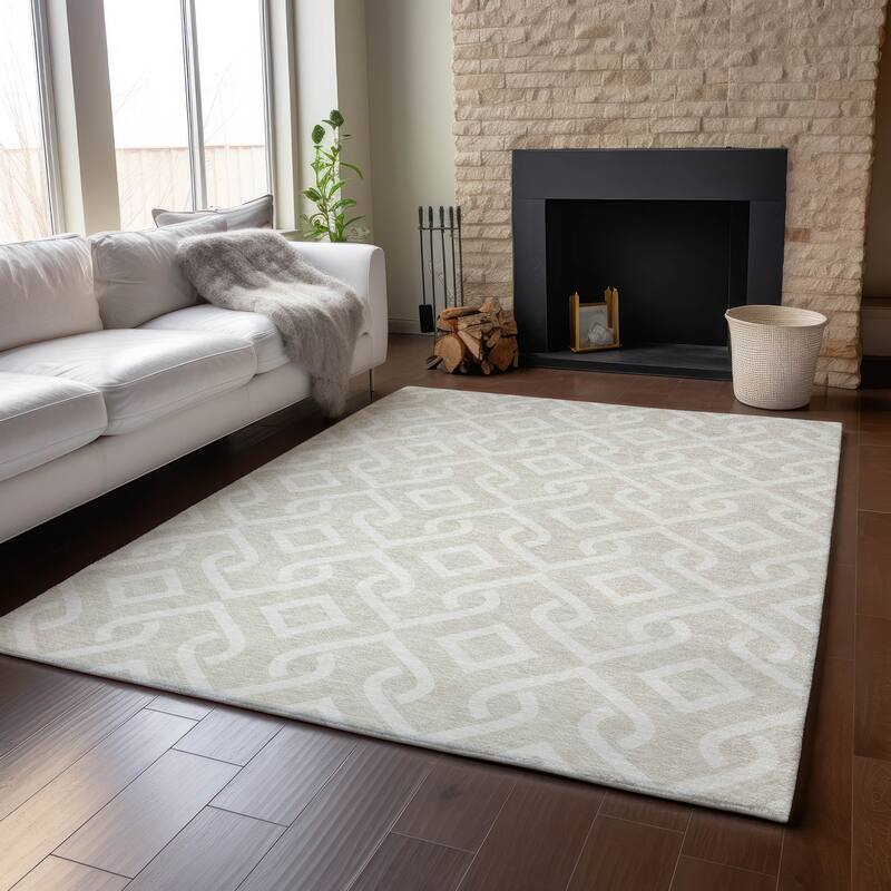Premium Washable Super Soft Modern Medallions Mayfield Rug