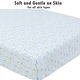preview thumbnail 47 of 54, Polka Dot Animal Bear Friends ABC&123 Unisex Multi-color Cotton Toddler/Baby Crib Child Fitted Sheet Set (Pack of 3) - N/A