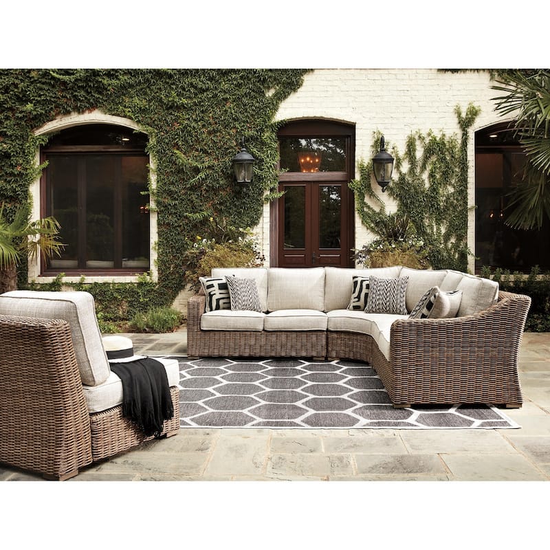 Signature Design by Ashley Beachcroft Beige Outdoor Sectional