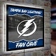 preview thumbnail 15 of 19, Tampa Bay Lightning LED Lighted Sign Grey