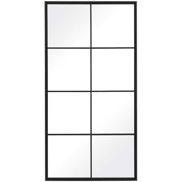 slide 2 of 7, Uttermost Rousseau Iron Window Mirror