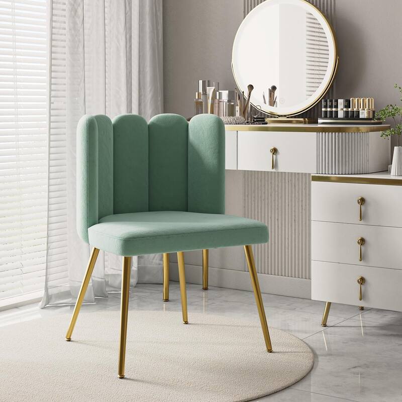 Anjela Side Chair with Tufted Back - SAGE