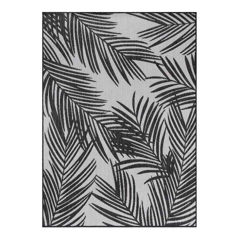 World Rug Gallery Contemporary Distressed Leaves Textured Flat Weave Indoor/Outdoor Area Rug