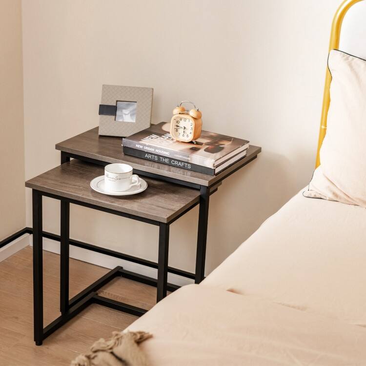 3 Pieces Multifunctional Coffee End Table Set - 20" x 14" x 22" (L x W x H)