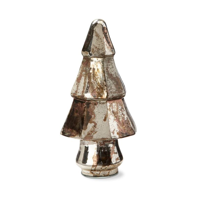 Lustre Blown Glass Christmas Tree Decoration for Tabletop or Mantel Medium 6.75 inch